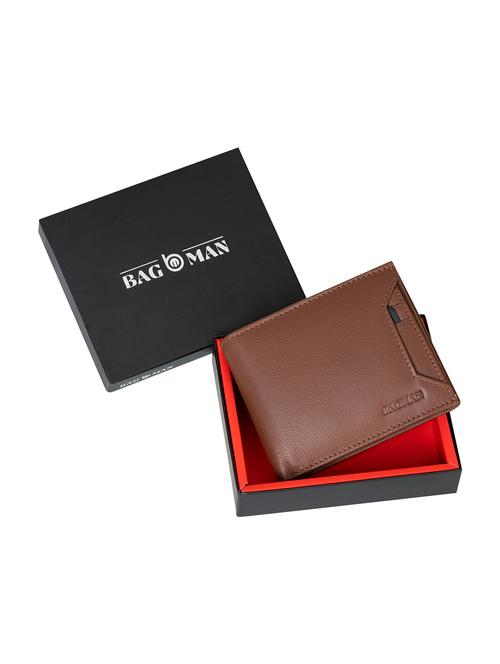 tan genuine leather wallet - 21556764 - Standard Image - 0