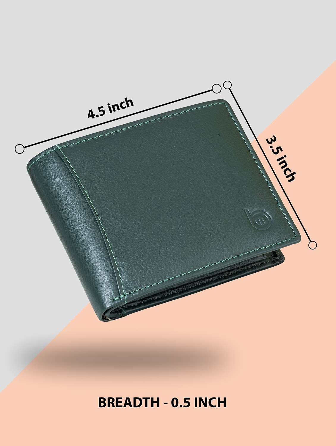 green genuine leather wallet - 21556789 -  Standard Image - 3