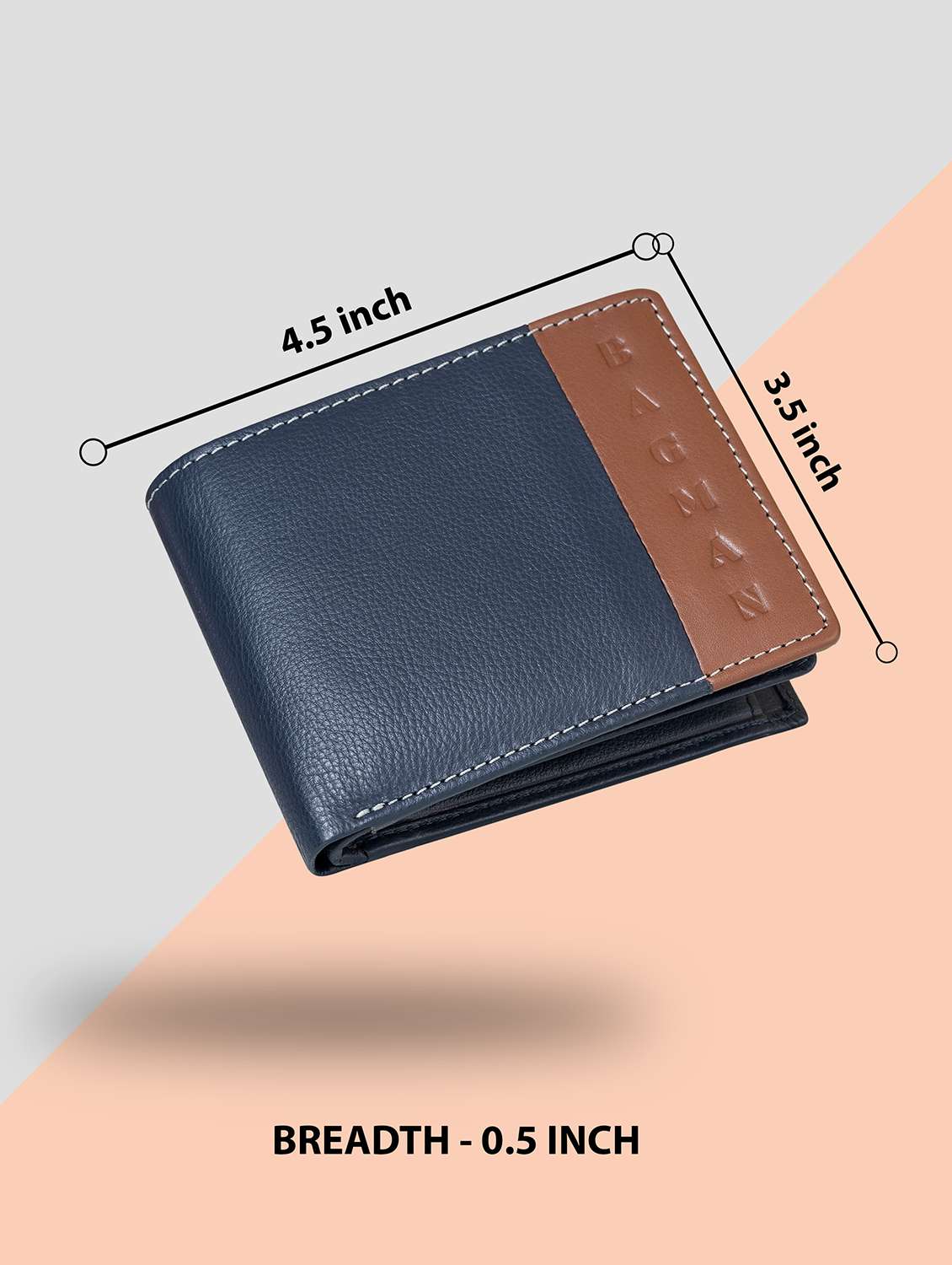 blue genuine leather wallet - 21556800 -  Standard Image - 3