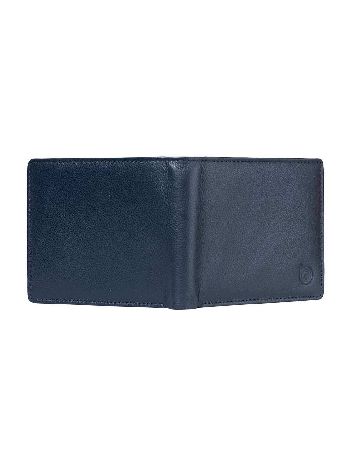 blue genuine leather wallet - 21556811 - Standard Image - 3