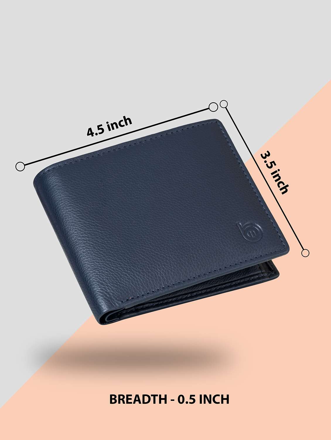 blue genuine leather wallet - 21556816 -  Standard Image - 3