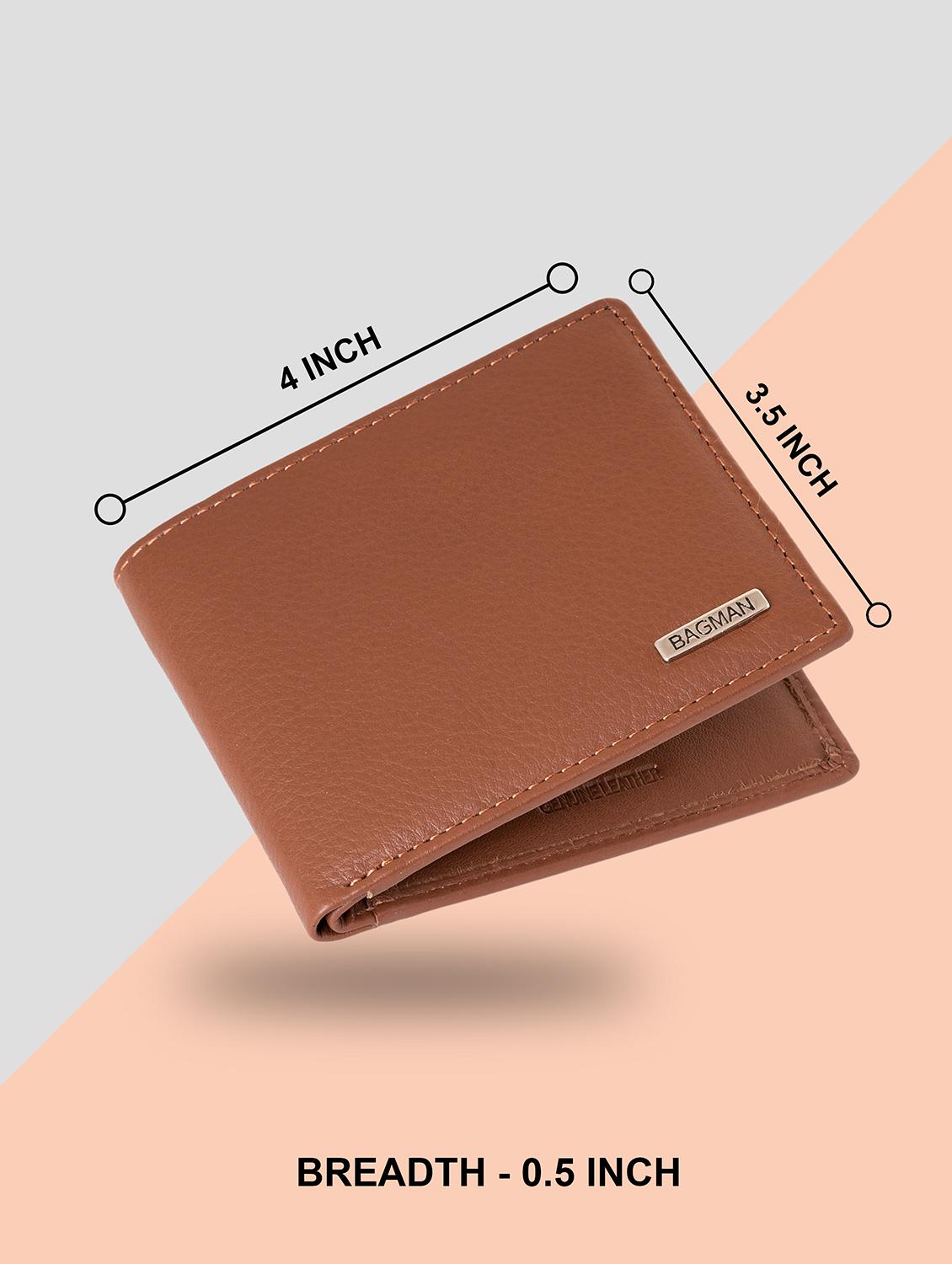tan genuine leather wallet - 21556829 - Standard Image - 3