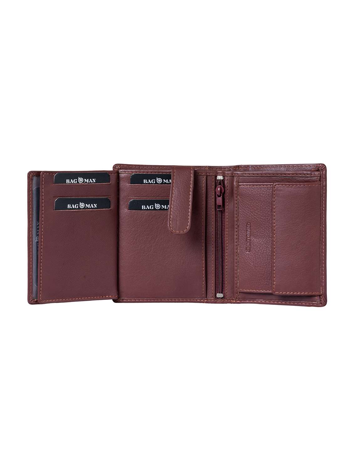 brown genuine leather wallet - 21556861 -  Standard Image - 3