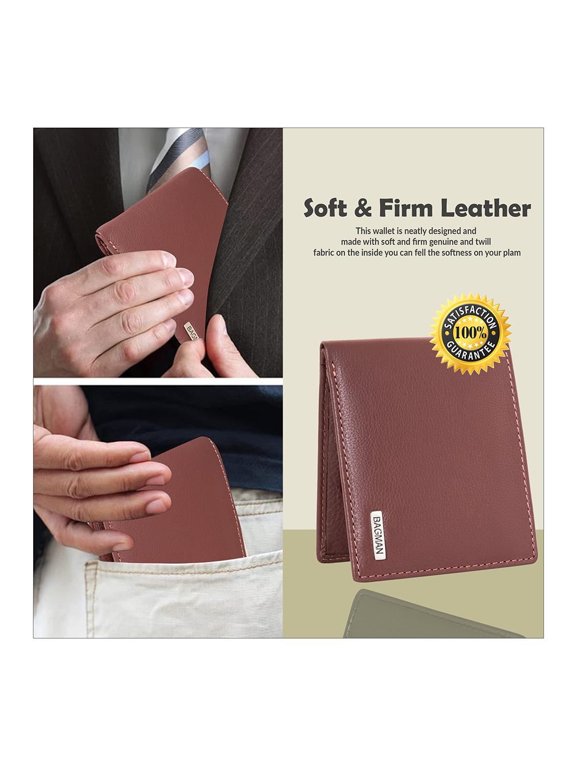 brown genuine leather wallet - 21556873 - Standard Image - 3