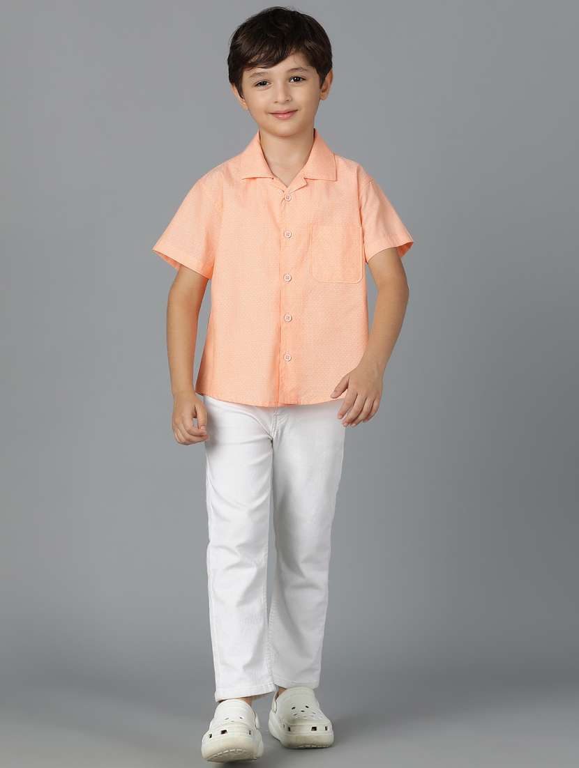 boys self design collared shirt - 21556996 -  Standard Image - 5