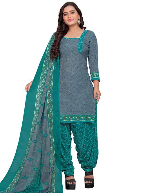 women printed unstitched suit set - 21557131 -  Standard Image - 0