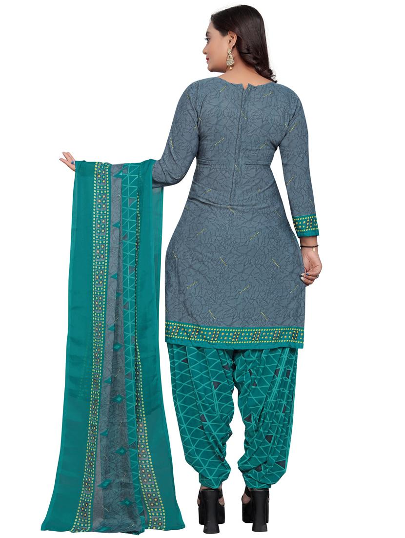 women printed unstitched suit set - 21557131 - Standard Image - 3