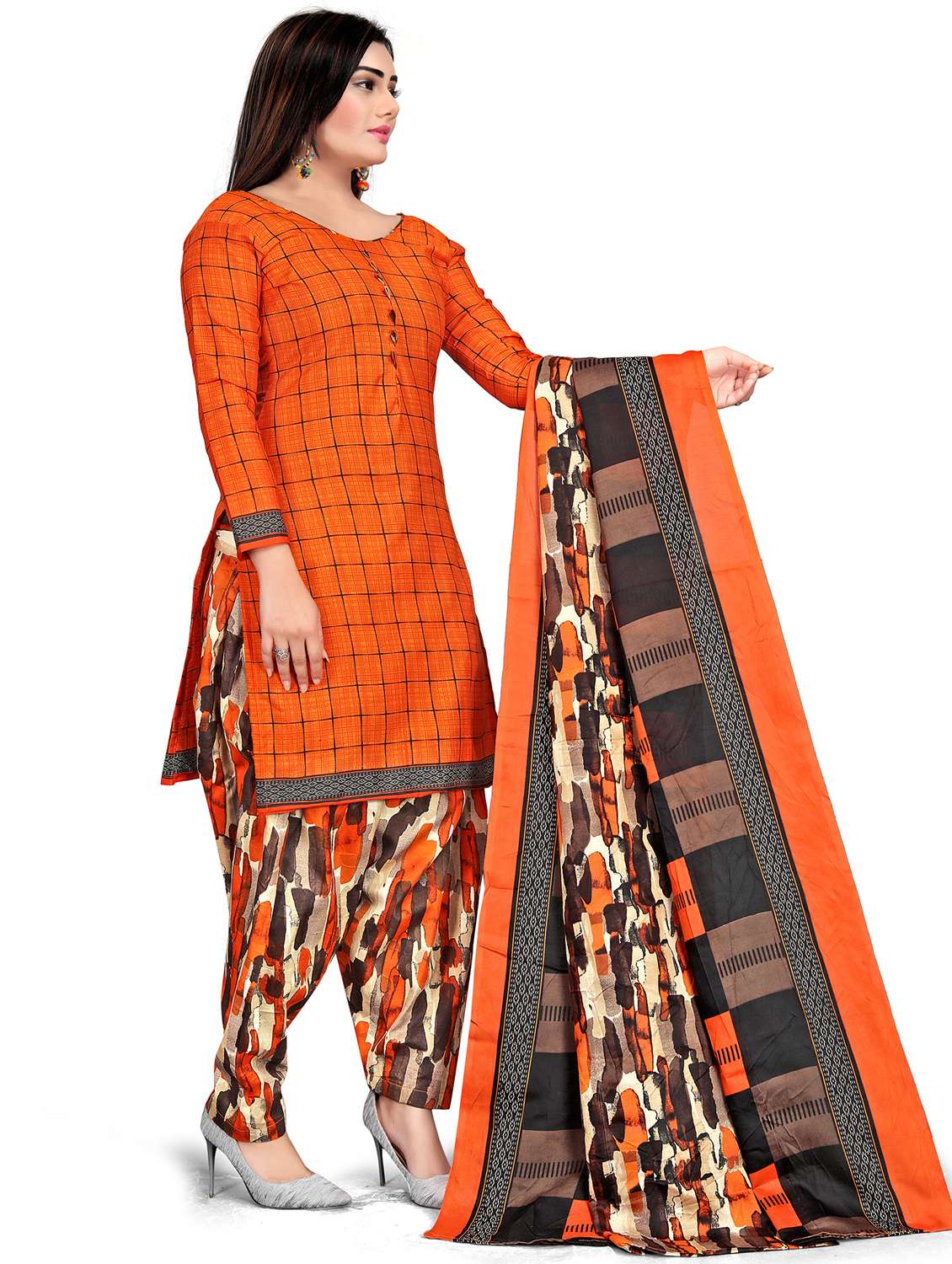 women printed unstitched suit set - 21557137 -  Standard Image - 3