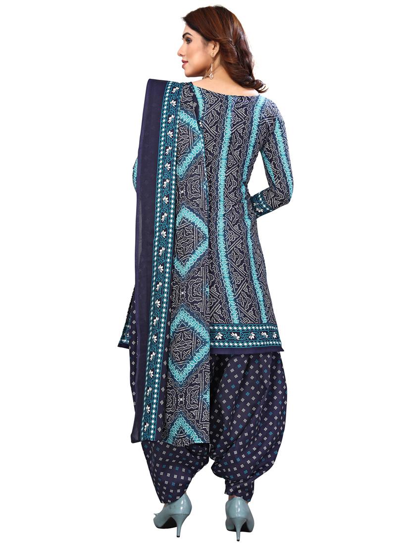 women printed unstitched suit set - 21557163 - Standard Image - 3