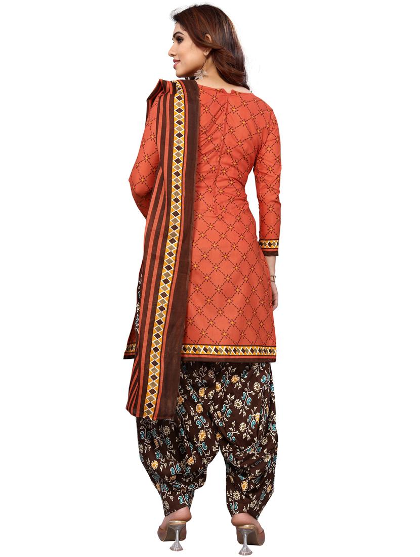 women printed unstitched suit set - 21557166 - Standard Image - 3