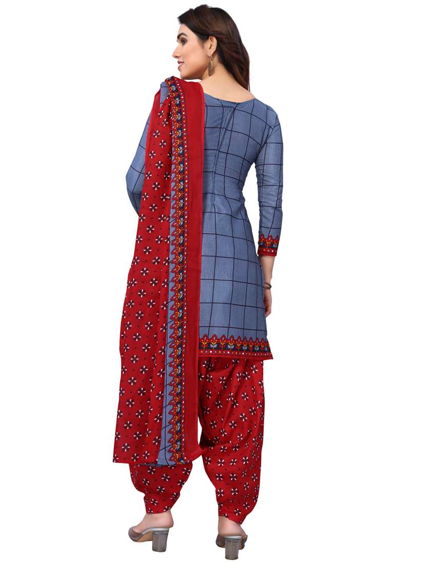 women printed unstitched suit set - 21557176 -  Standard Image - 3
