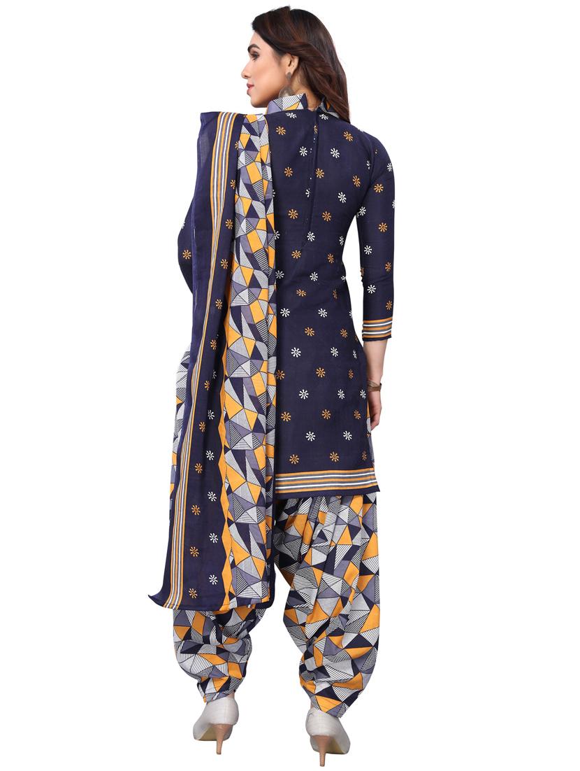 women printed unstitched suit set - 21557179 - Standard Image - 3