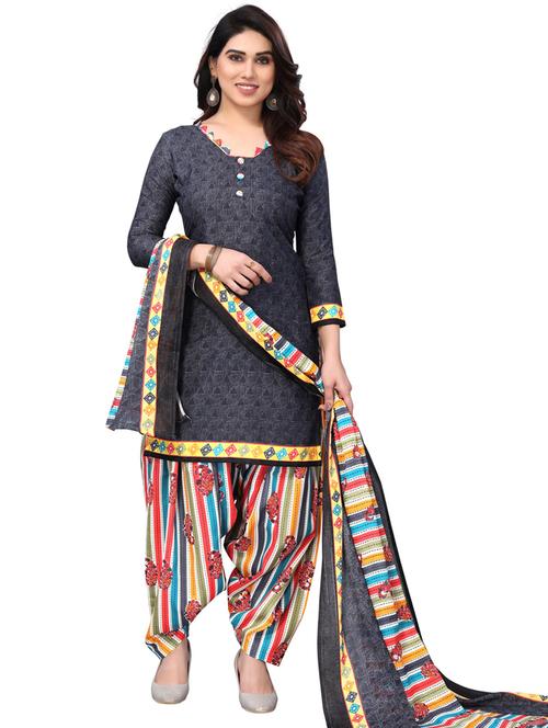 women printed unstitched suit set - 21557180 -  Standard Image - 0