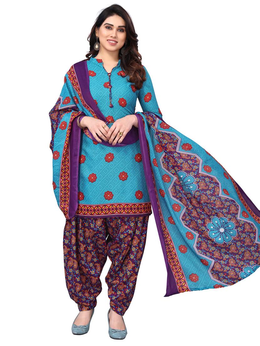 women printed unstitched suit set - 21557182 - Zoom Image - 0