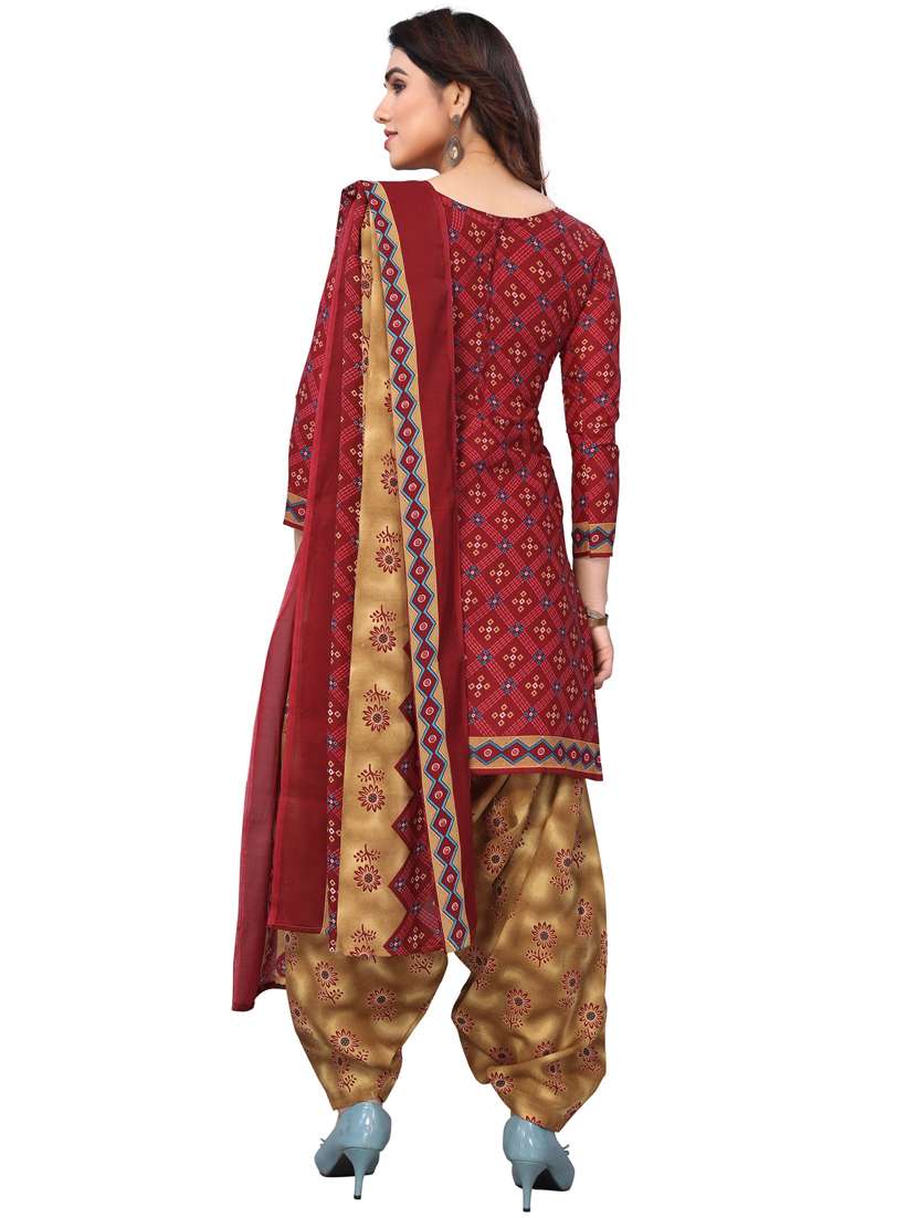 women printed unstitched suit set - 21557183 -  Standard Image - 3