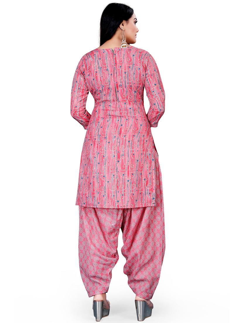 women printed unstitched suit set - 21557185 - Standard Image - 3
