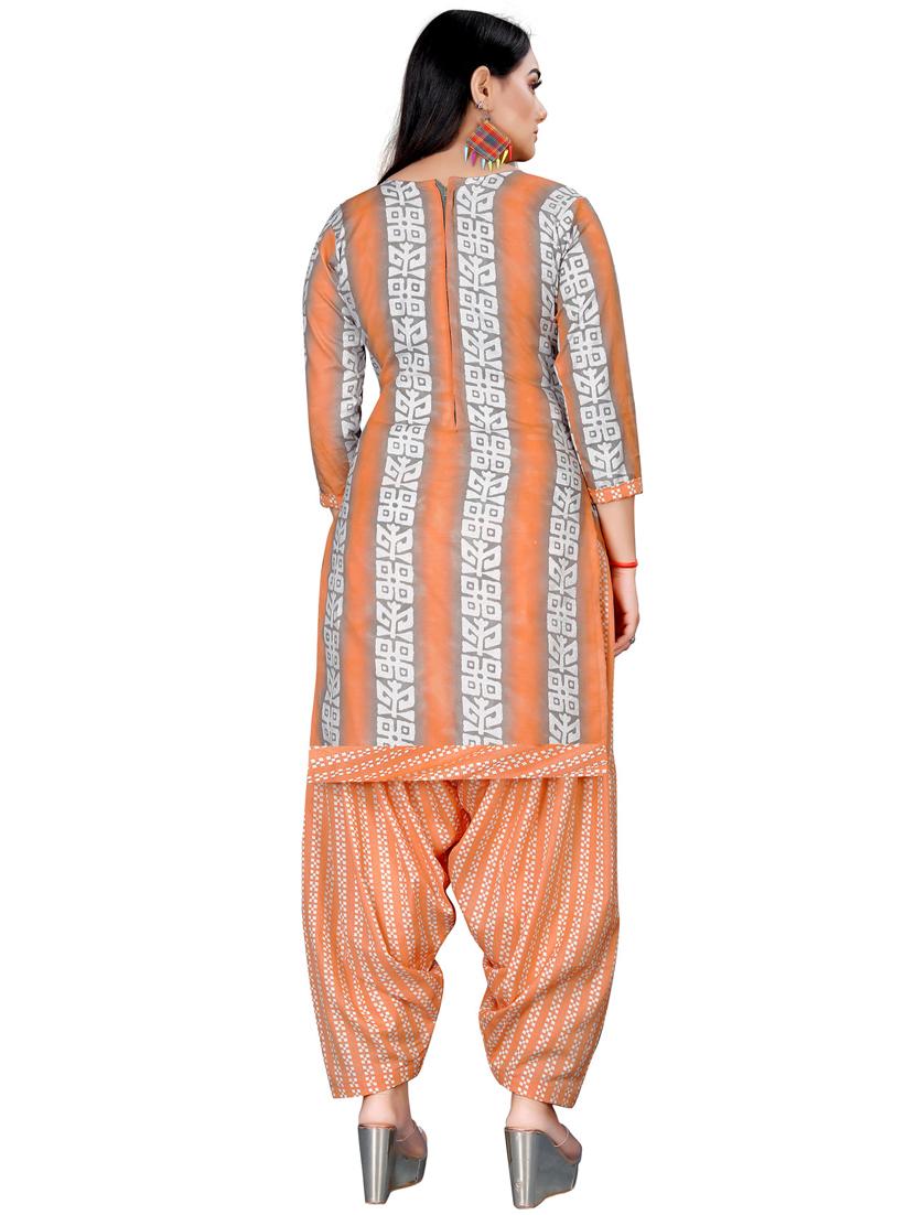 women printed unstitched suit set - 21557188 - Standard Image - 3