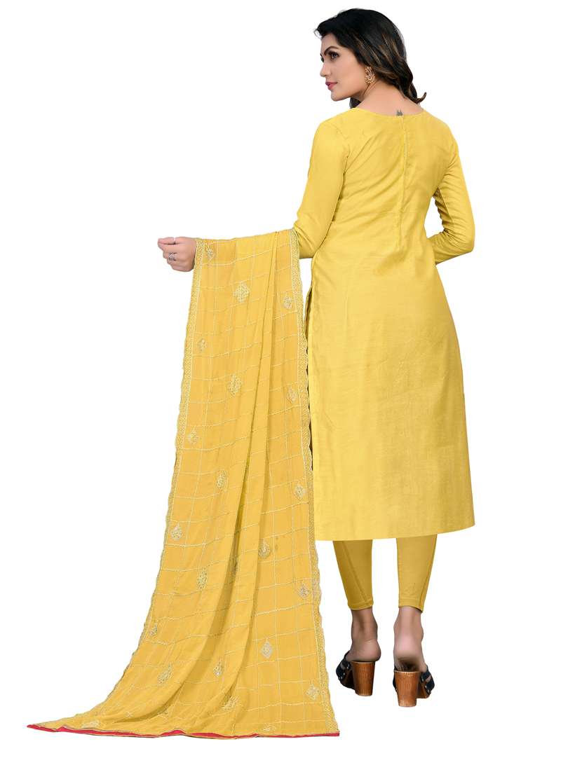 women self design unstitched suits - 21557209 -  Standard Image - 3