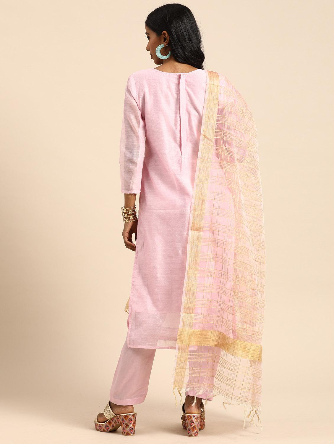 women self design unstitched suits - 21557211 - Standard Image - 3