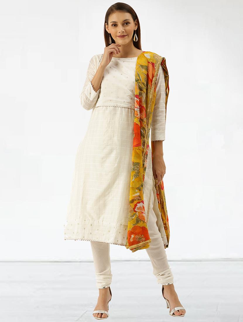 women self design unstitched suits - 21557236 - Zoom Image - 0
