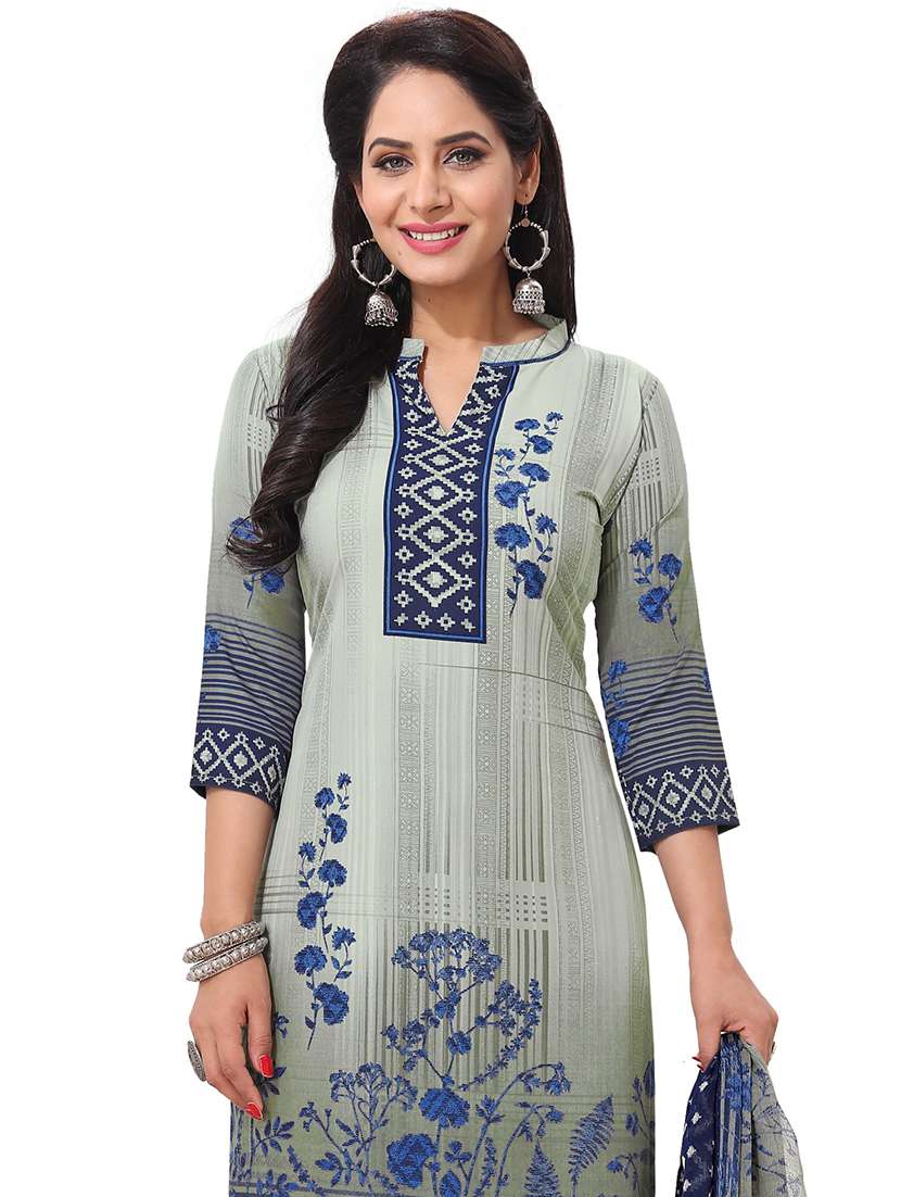 women floral printed unstitched suits - 21557390 -  Standard Image - 3