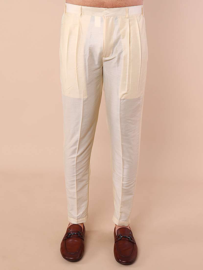 men mandarin neck solid sherwani set - 21558045 - Standard Image - 5