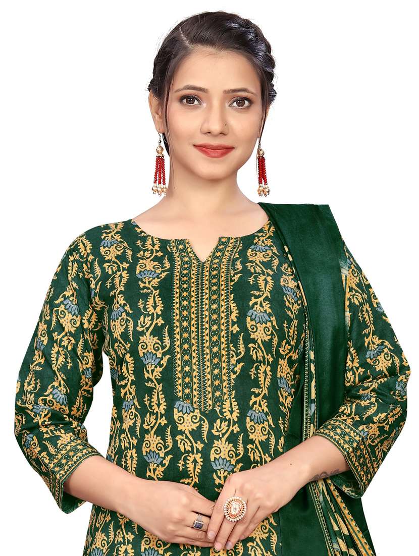women three quarter sleeve kurta salwar with dupatta set - 21558151 -  Standard Image - 3