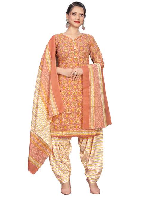 women bandhani kurta salwar set with dupatta - 21558158 -  Standard Image - 0