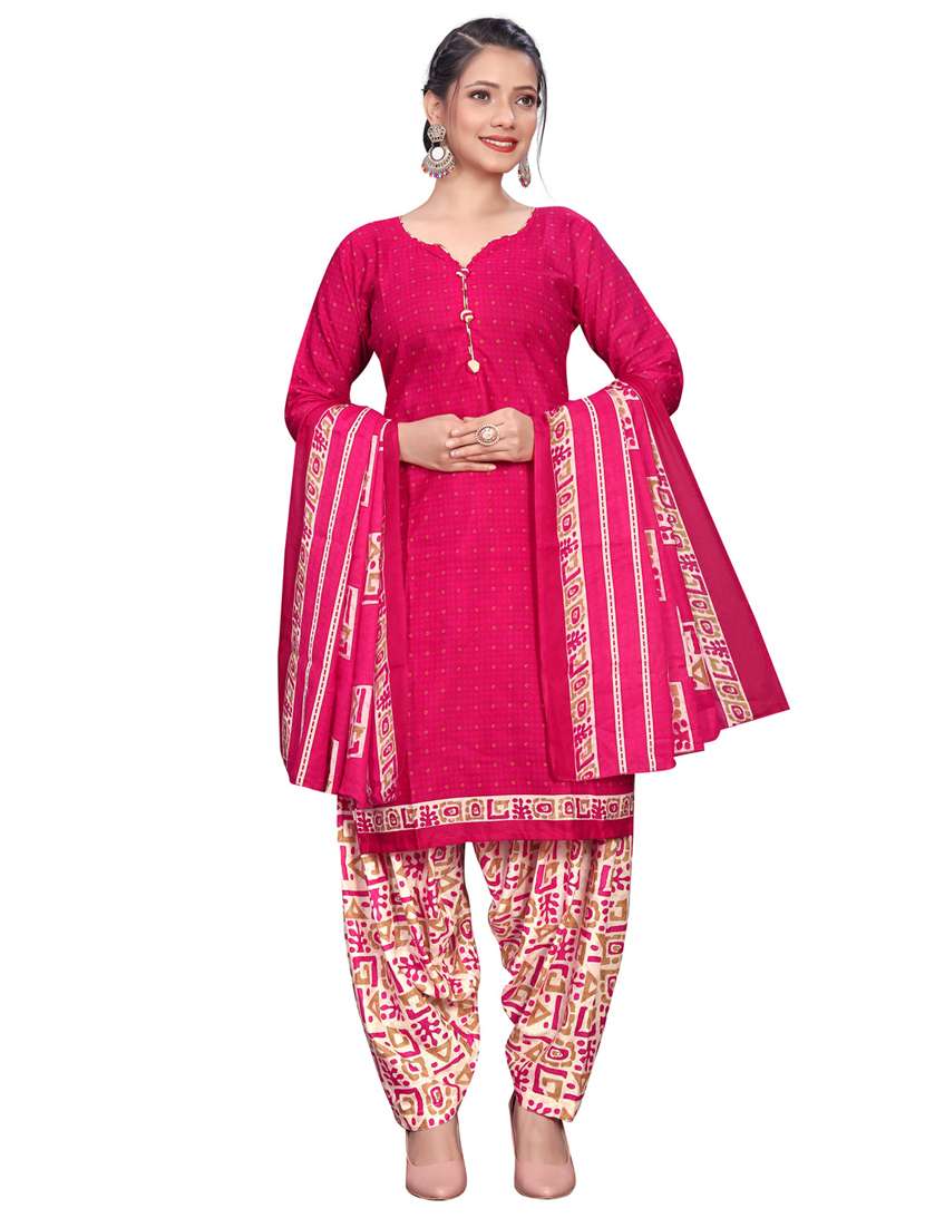 women printed kurta salwar set with dupatta