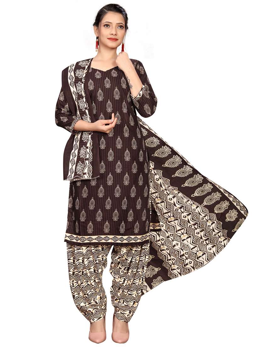 women printed kurta salwar set with dupatta