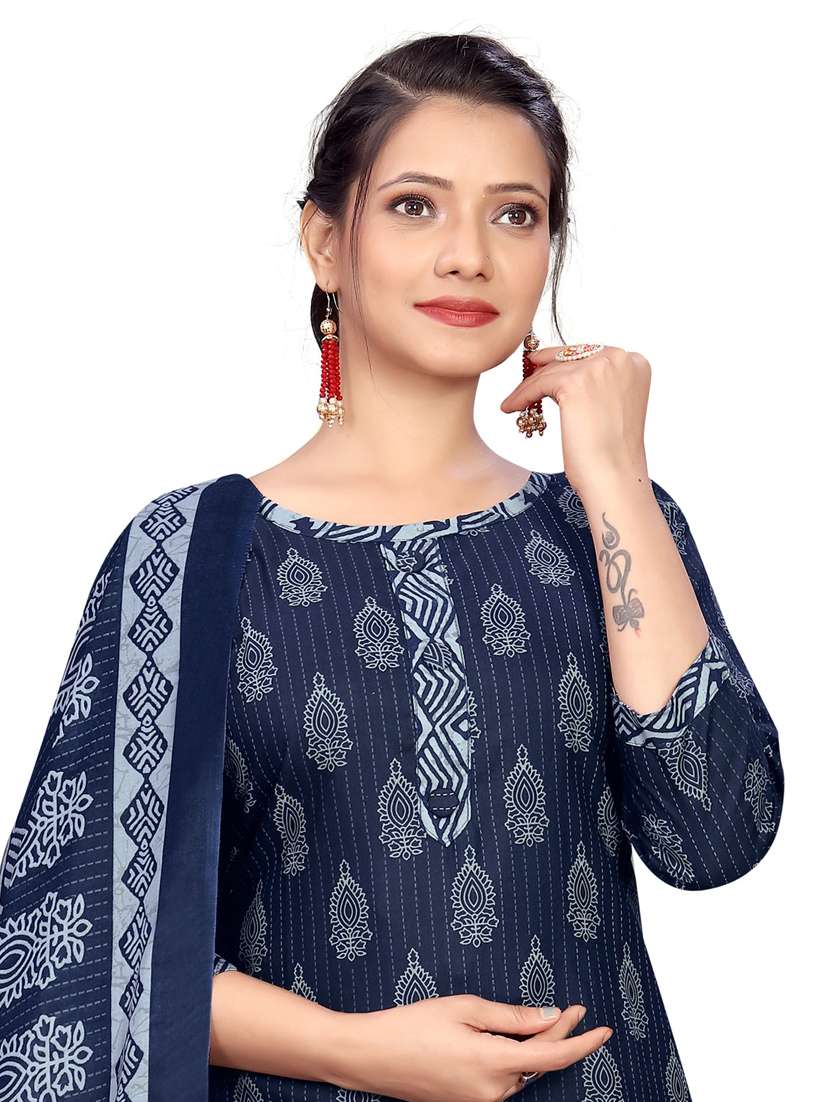 women printed kurta salwar with dupatta set - 21558179 - Standard Image - 3