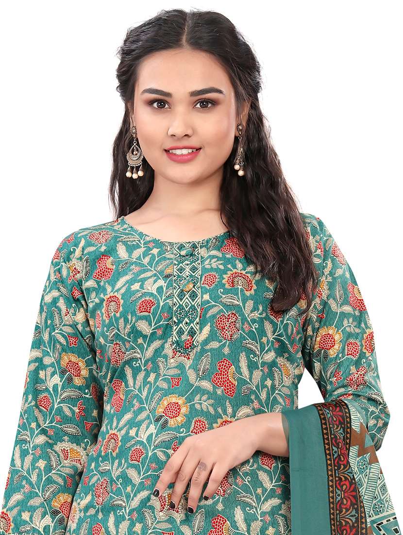 women three quarter sleeve kurta salwar with dupatta set - 21558187 -  Standard Image - 3