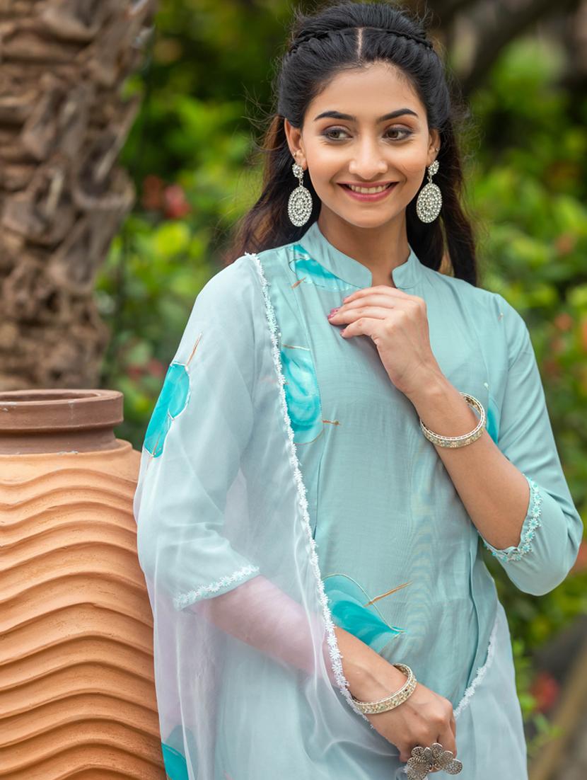 women printed kurta pant set with dupatta - 21558200 - Standard Image - 3