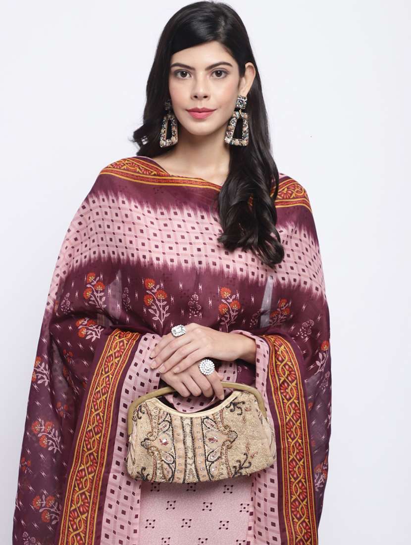 women three quarter sleeve kurta salwar with dupatta set - 21558219 -  Standard Image - 3