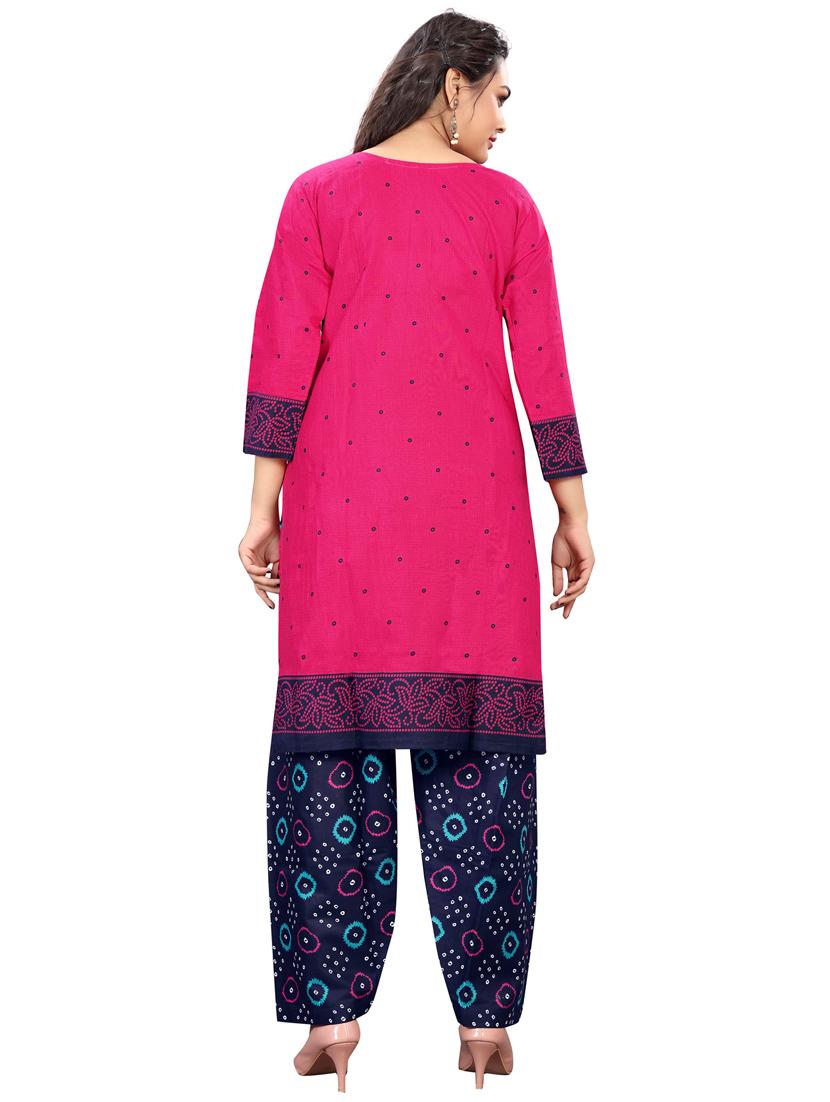 women three quarter sleeve kurta pant with dupatta set - 21558231 - Standard Image - 3