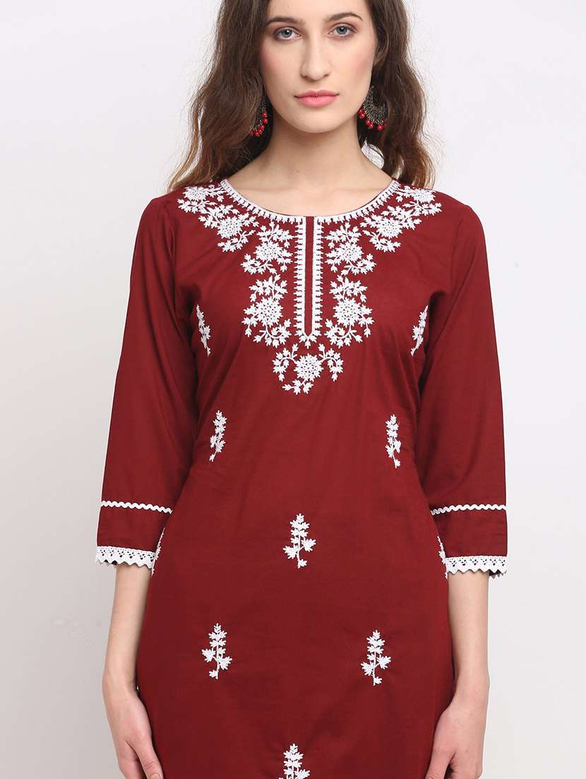 women embroidered kurta pant set with dupatta - 21558333 - Standard Image - 5