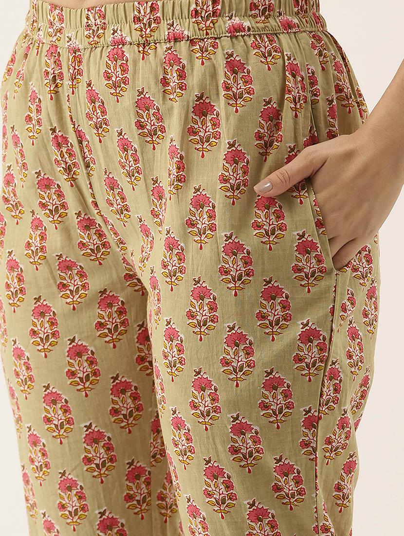 women floral kurta pant set with dupatta - 21558380 - Standard Image - 3