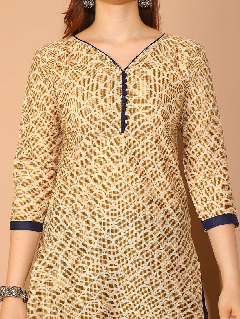 women three quarter sleeve kurta salwar with dupatta set - 21558478 -  Standard Image - 5