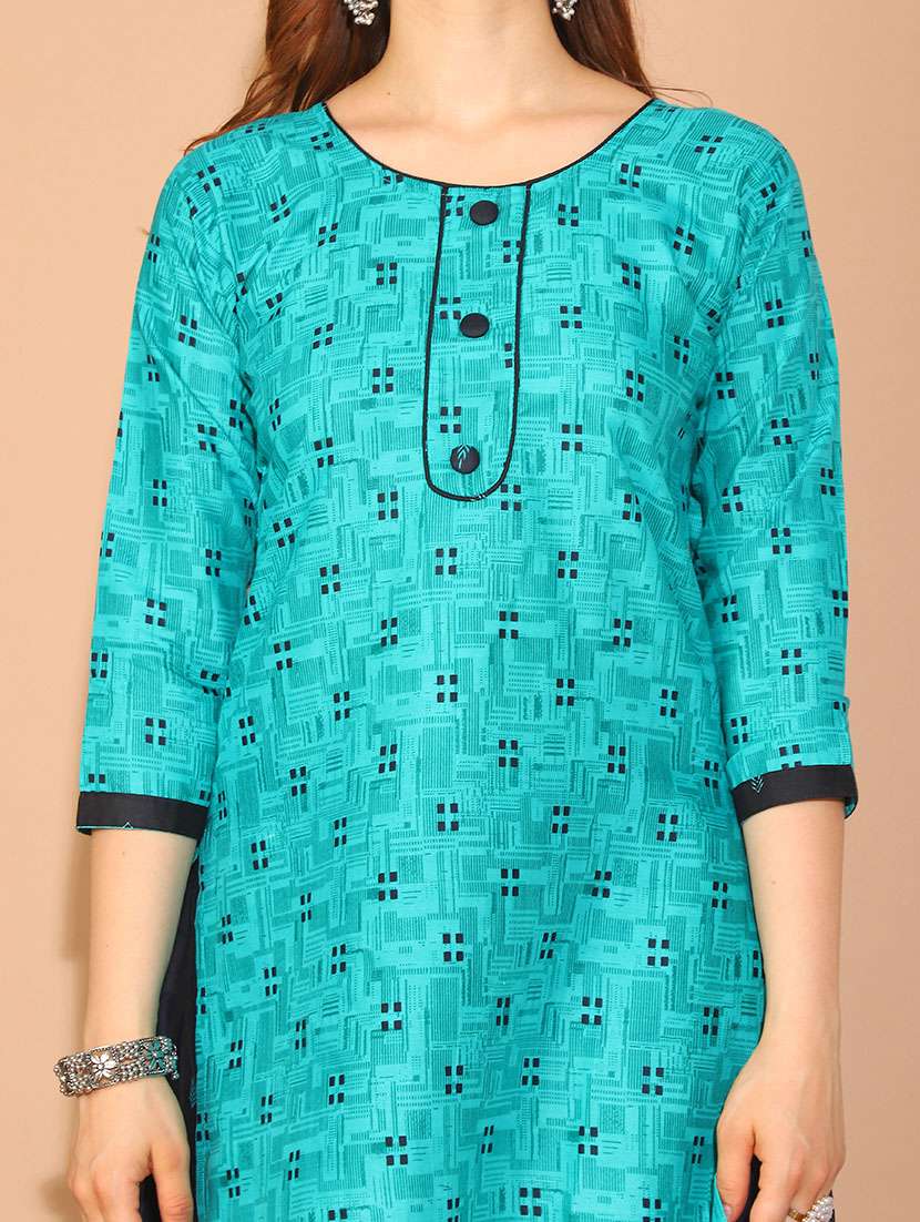 women geometric printed kurta salwar set with dupatta - 21558520 -  Standard Image - 5