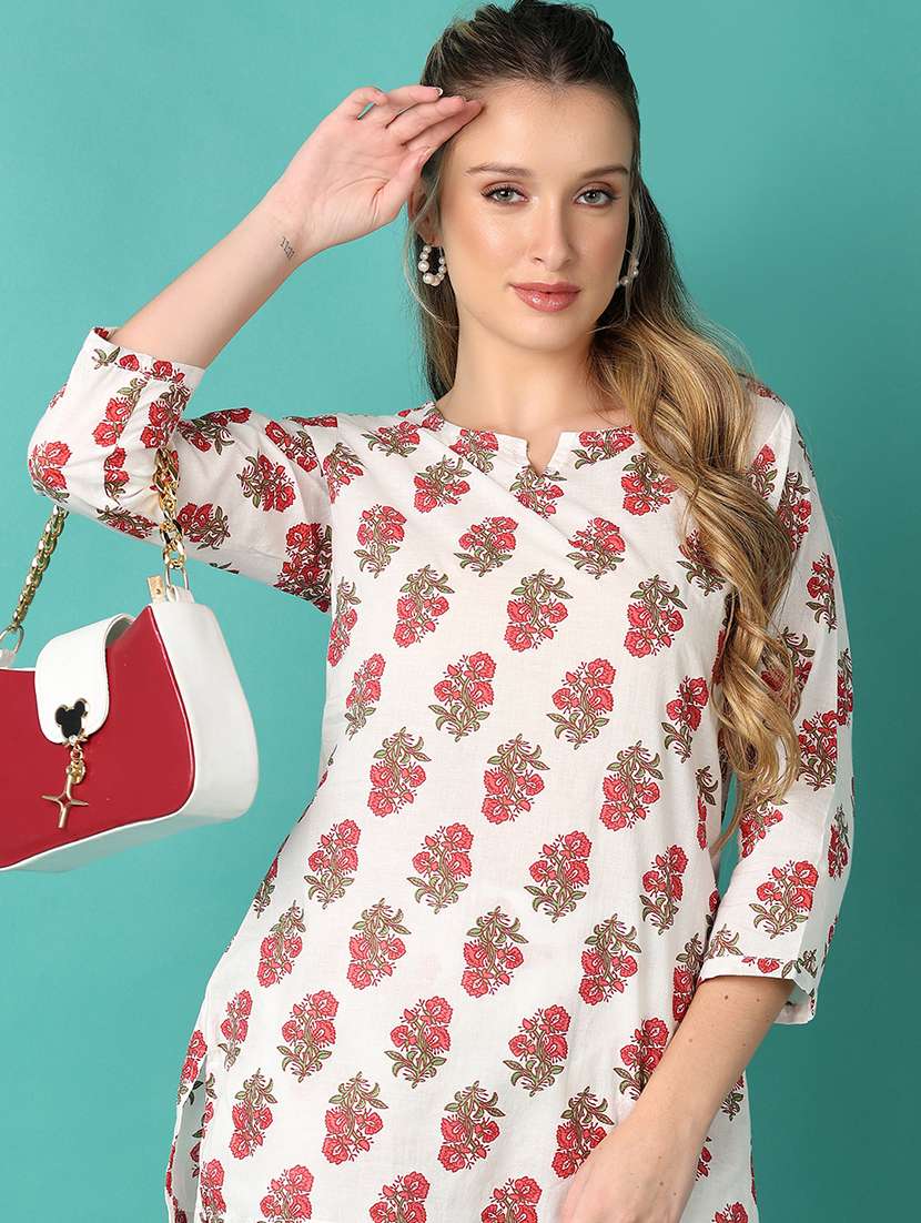 women floral notch neck co-ord set - 21558711 - Standard Image - 3