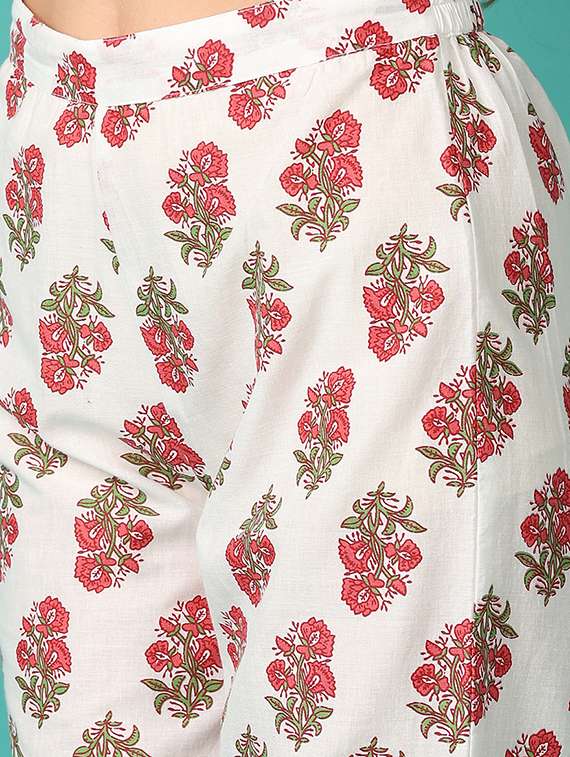 women floral notch neck co-ord set - 21558711 - Standard Image - 5