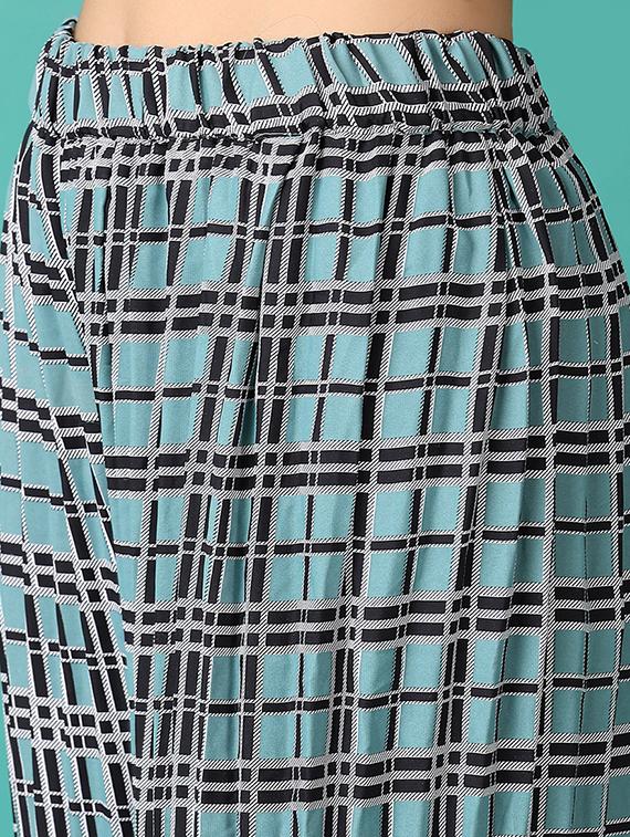 women printed top & palazzo co-ord set - 21558745 - Standard Image - 5