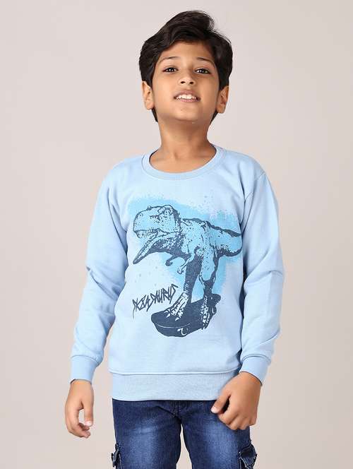 boys front print long sleeve sweatshirts - 21558765 -  Standard Image - 0