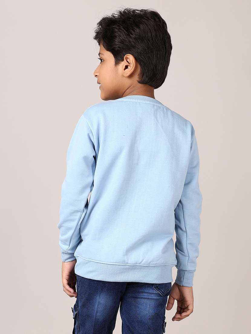 boys front print long sleeve sweatshirts - 21558765 -  Standard Image - 3