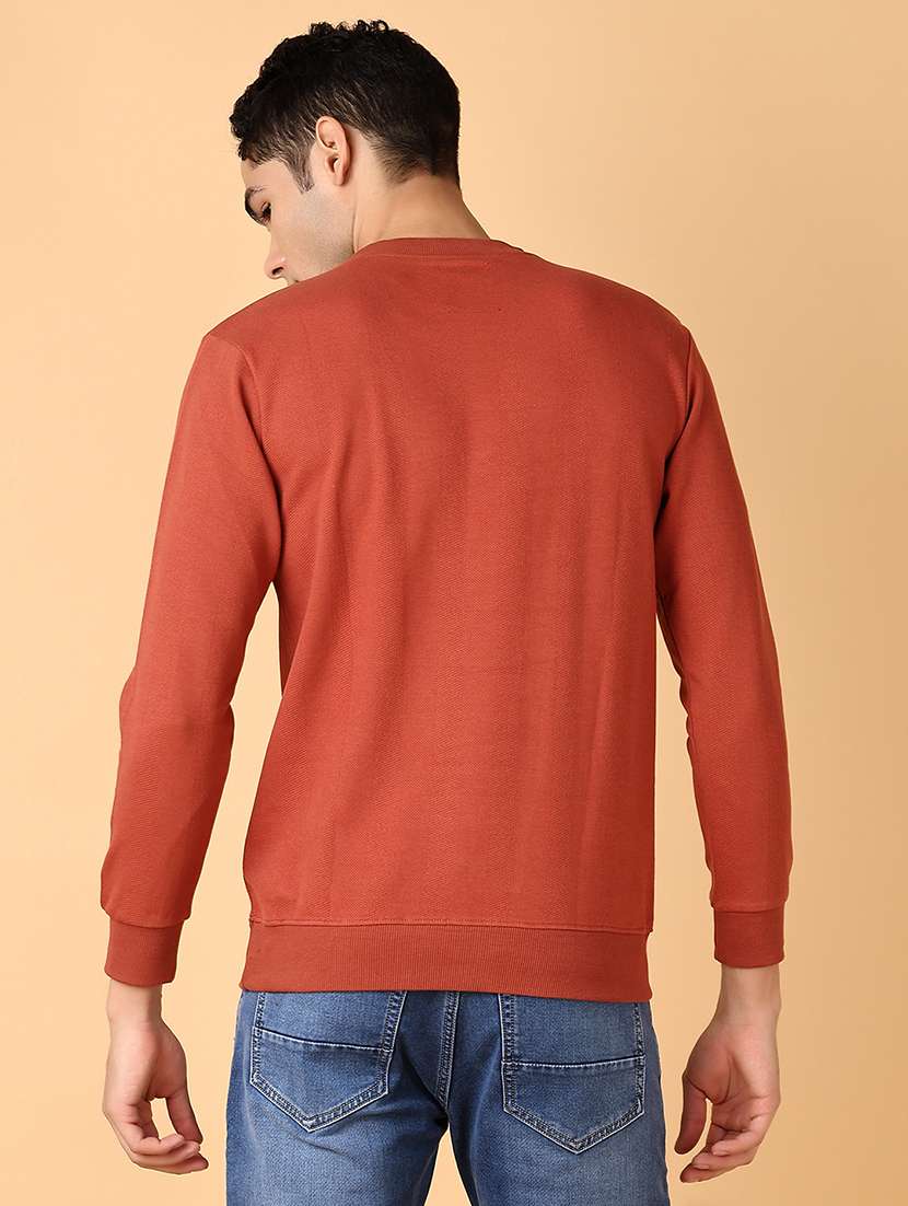 men long sleeves chest print sweatshirt - 21558773 -  Standard Image - 3