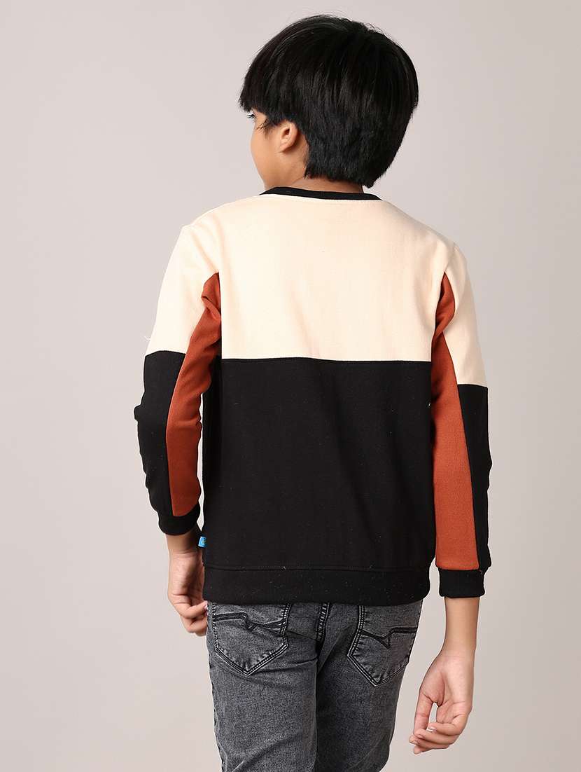 boys color block long sleeve sweatshirt - 21558802 -  Standard Image - 3