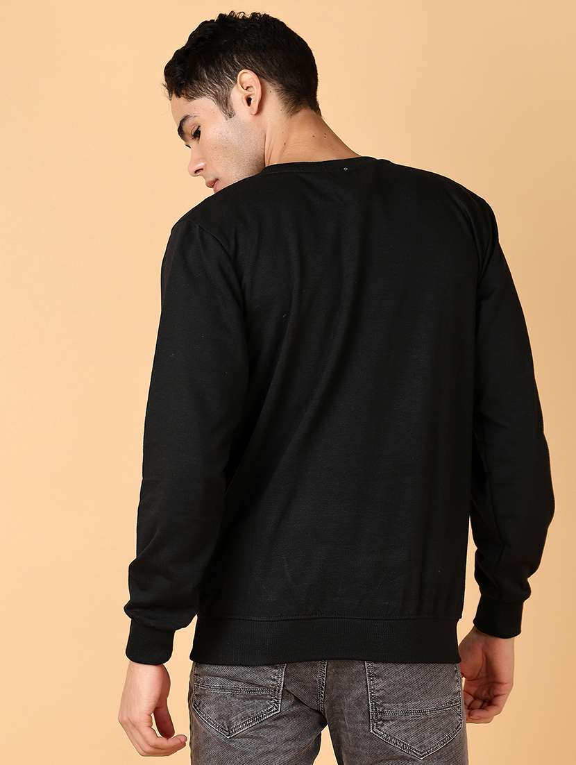men chest print round neck regular fit sweatshirt - 21558923 -  Standard Image - 3