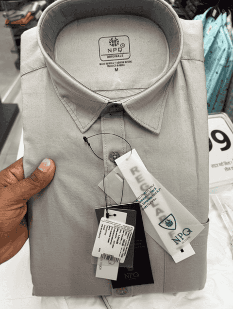 assorted dobby casual shirt - 21559019 -  Standard Image - 0