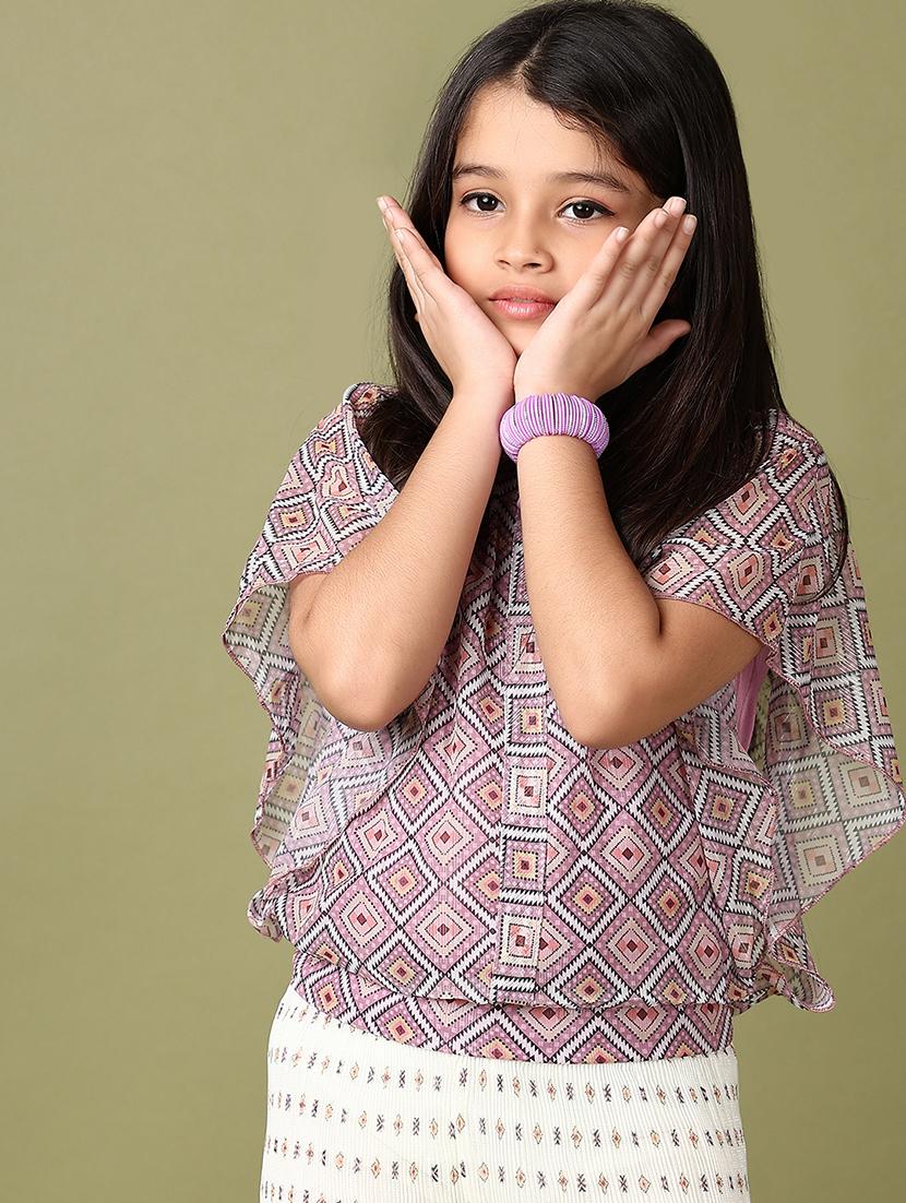 girls printed top and palazzo set - 21559029 - Standard Image - 3