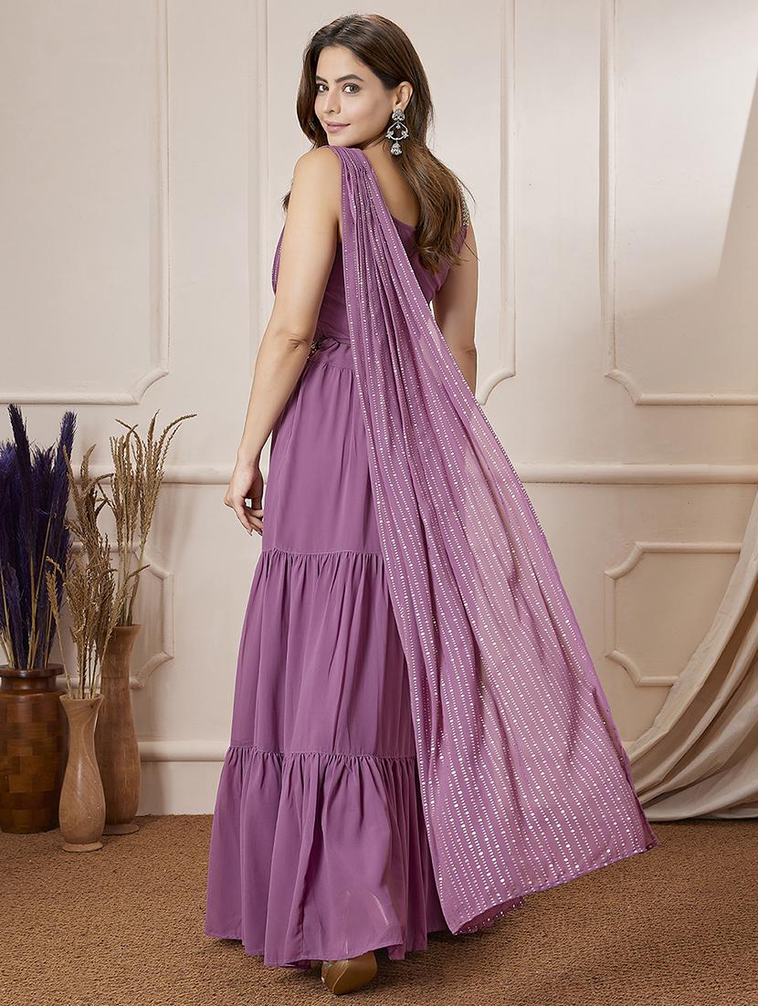 women embroidered sleeveless top & skirt set - 21559142 - Standard Image - 3
